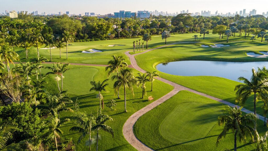 Scenic golf course in Windermere, Florida.
